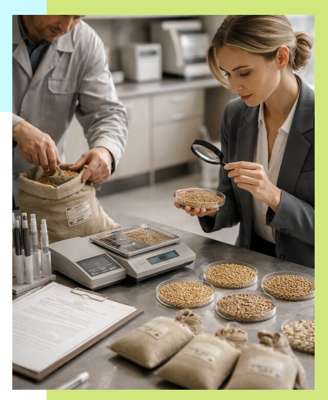 Сертификация зерна в Балакове по цене от 15266 р. | Алешин-Блк