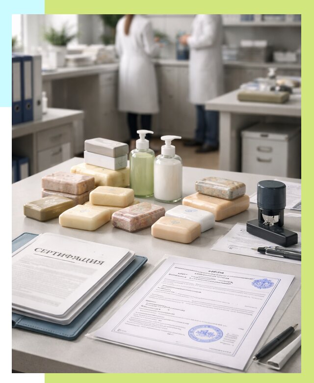 Сертификация мыла и сертификат на мыло в Балакове от 12212 | Алешин-Блк