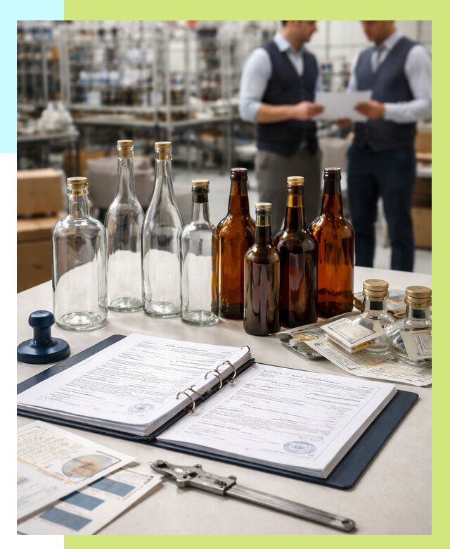 Сертификация стеклянных бутылок в Балакове от 25443 р. | Алешин-Блк