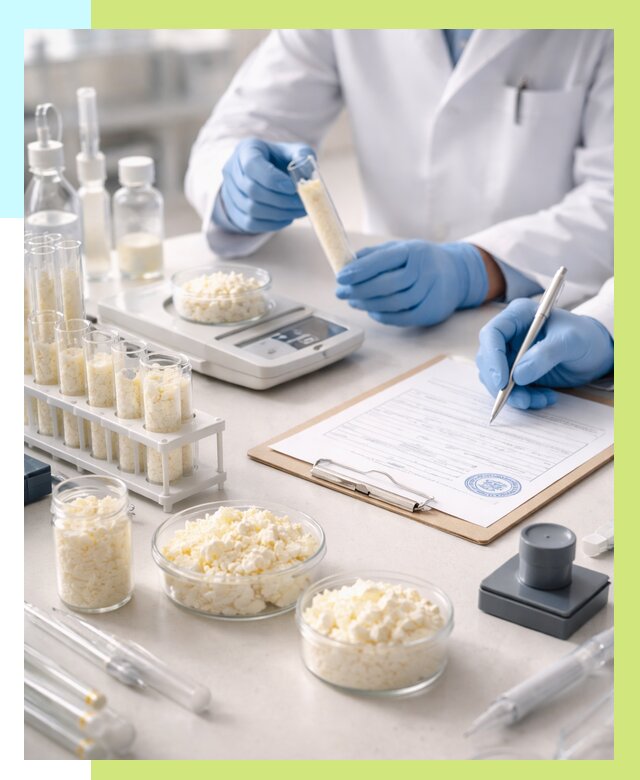 Сертификация творога в Балакове от 12212 р. под ключ | Алешин-Блк