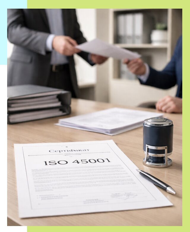 Сертификат ISO 45001 в Балакове под ключ от 45797 р. | Алешин-Блк