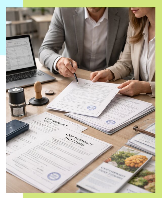 Сертификат ISO 22000 в Балакове от 40708 р. под ключ | Алешин-Блк